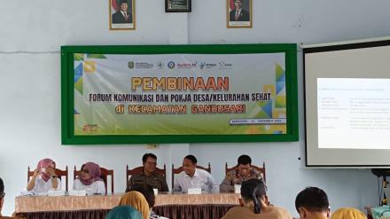 Kades Jajar Hadiri Pembinaan Forum Komunikasi dan Pokja Desa Sehat se-Kecamatan Gandusari